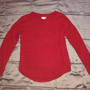 red sweater